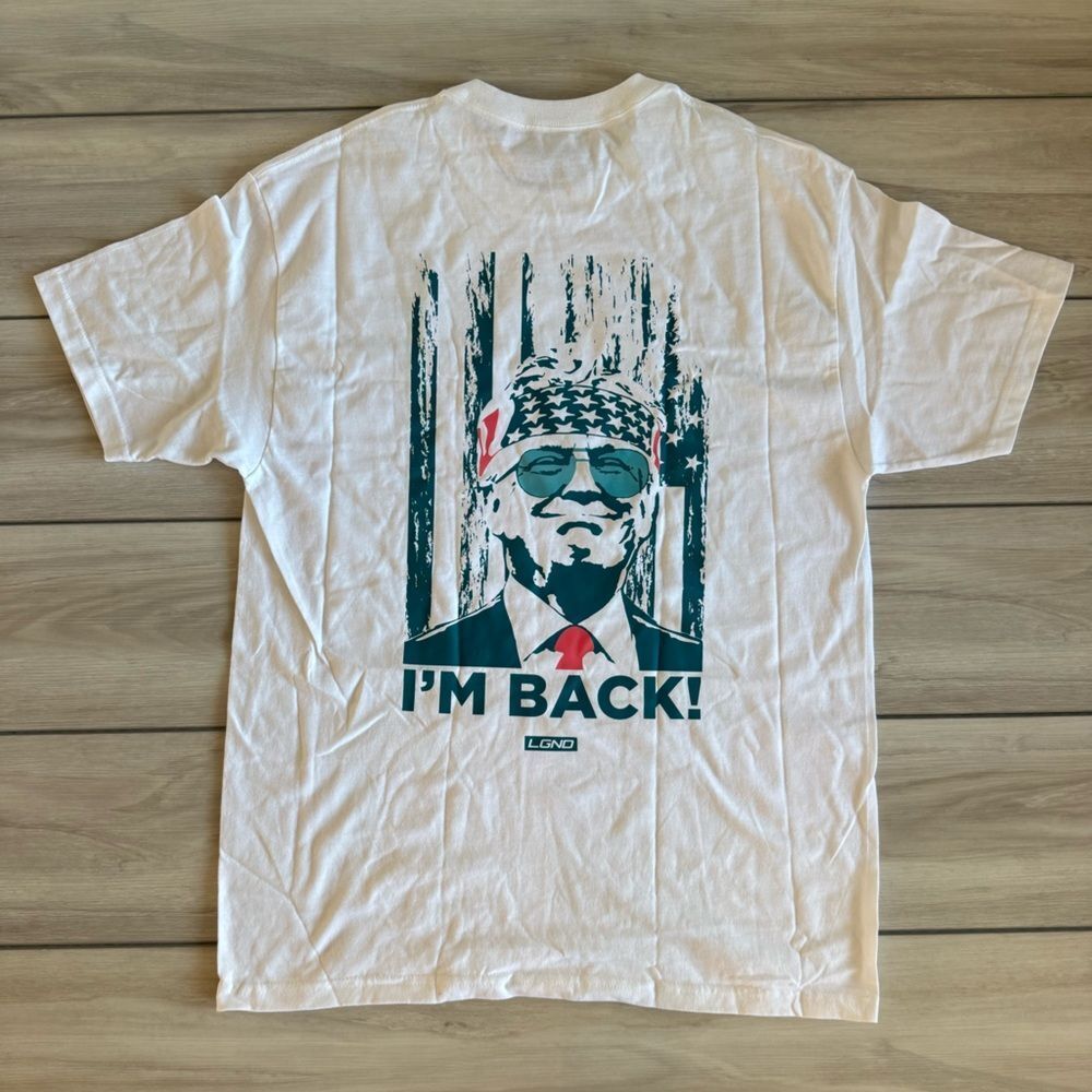 LGND Supply Co Trump I’m Back T-Shirt White Various Sizes NWT